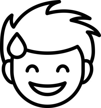 Erkek avatarın vektör illüstrasyonu 