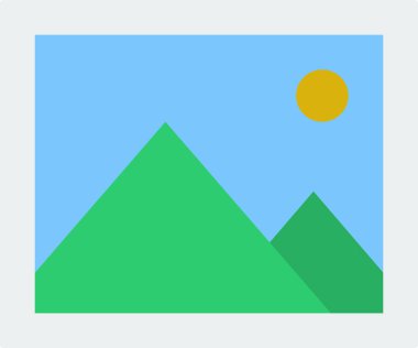 resim düz simgesi, vektör, illüstrasyon 