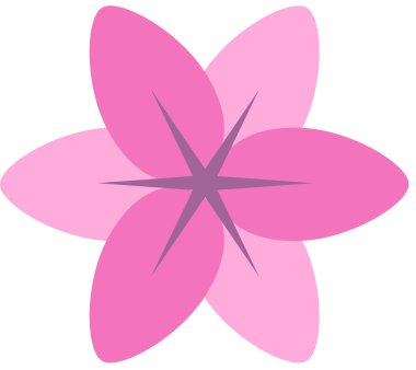 Çiçek süslemesinin pembe mor vektör çizimi, çiçek çiçeği çiçeği çiçek sanatı