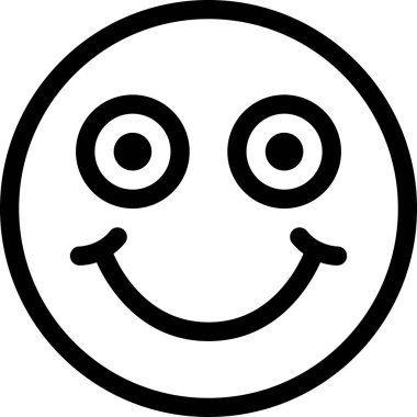 Maskot duygularının modern grafik çizimi Mutlu simge