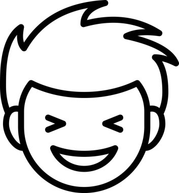 Erkek avatarın vektör illüstrasyonu 