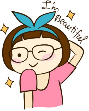 Gülümseme ifadesi yüz ifadeleri vektör illüstrasyonu