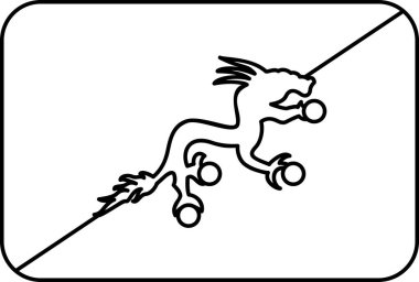 Bhutan vektör illüstrasyonunun bayrağı 