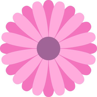 Çiçek süslemesinin pembe mor vektör çizimi, çiçek çiçeği çiçeği çiçek sanatı