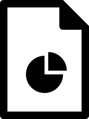 iş grafiği simgesi, analitik konsept, minimalist vektör illüstrasyonu