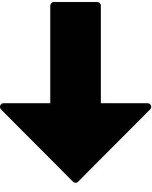 Beyaz arkaplanda izole edilmiş ok yönü, vektör illüstrasyonu