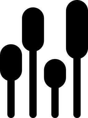 Beyaz arkaplanda izole edilmiş bitkilerin basit vektör çizimi 