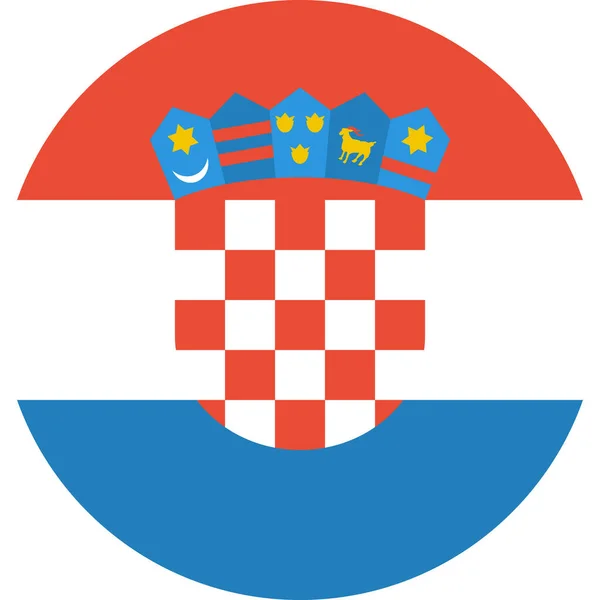 Kroatiens Flagga Vektor Illustration — Stock vektor