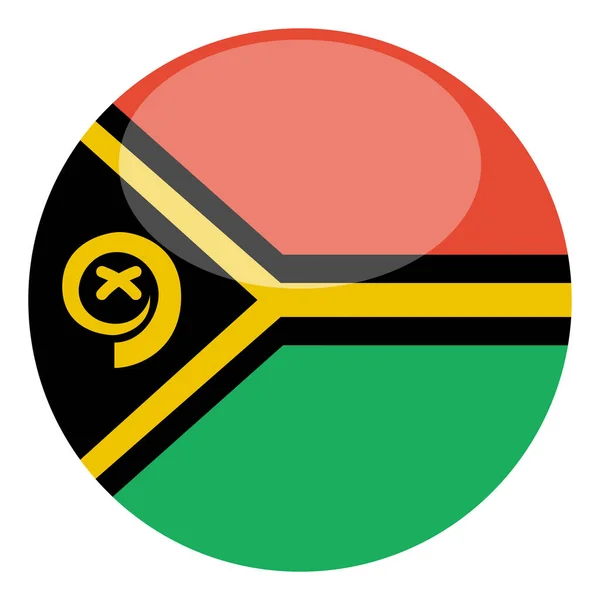 Флаг Вануату Изолирован Белом Фоне Векторная Иллюстрация — стоковый вектор