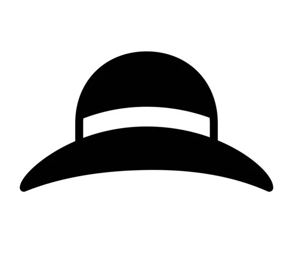 Elegante Cappello Vettore Ilustrazione — Vettoriale Stock