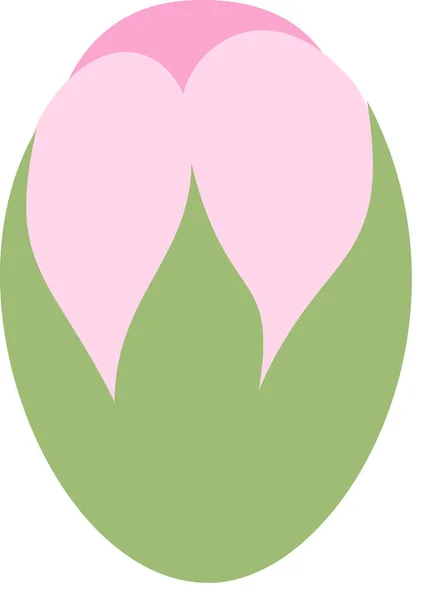 Простая Векторная Иллюстрация Розового Цветочного Орнамента Живописи Цветочной Флоры — стоковый вектор