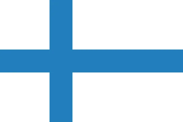 フィンランドの旗フラットアイコン ベクトルイラスト — ストックベクタ