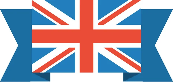 Bandera Reino Unido Vector Ilustración — Vector de stock