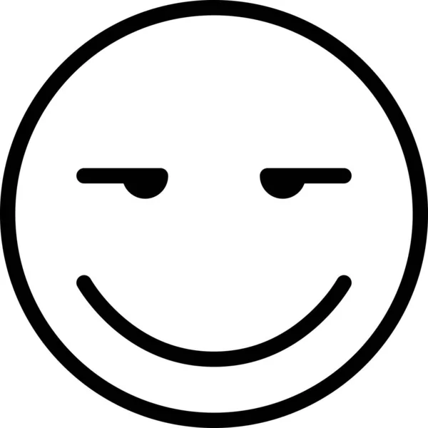 Výraz Face Emoticon Vector Happy Face Avatar — Stockový vektor