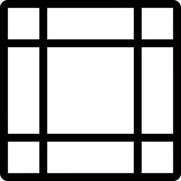 Gittersymbol Isoliert Auf Weißem Hintergrund Vektorillustration — Stockvektor