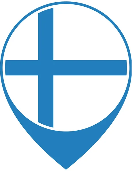 Flaga Finlandii Tło Koncepcji Flagi Światowej — Wektor stockowy