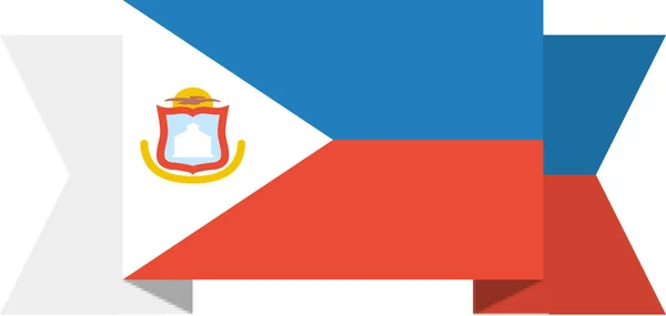 Flag Sint Maarten World Flag Concepts Background — 스톡 벡터