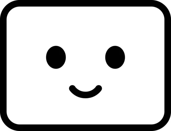 Expresión Cara Emoticono Vector Cara Feliz Avatar — Archivo Imágenes Vectoriales