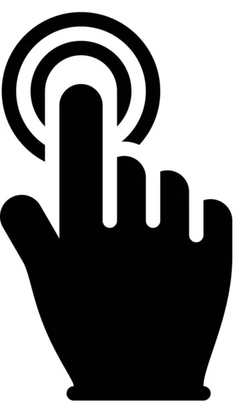 Kran Hand Beröring Finger Vektor Illustration — Stock vektor