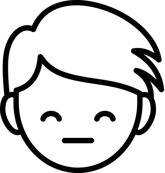 Concepto Emoticono Sonrisa Ilustración Del Vector — Vector de stock