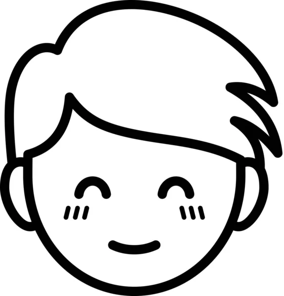 Blush Emoticon Conceito Ilustração Vetorial — Vetor de Stock