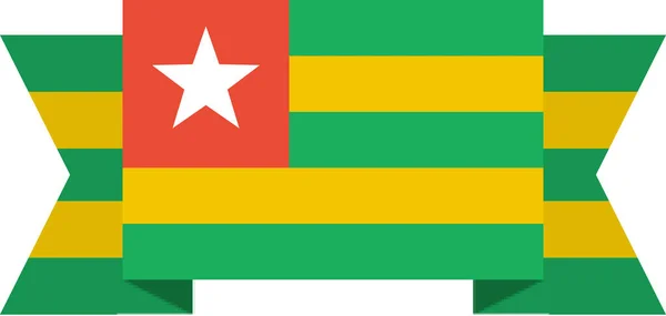 Bandera Togo Vector Ilustración — Vector de stock