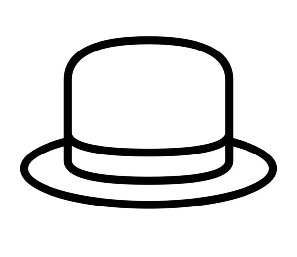 Elegante Sombrero Vector Ilustración — Vector de stock