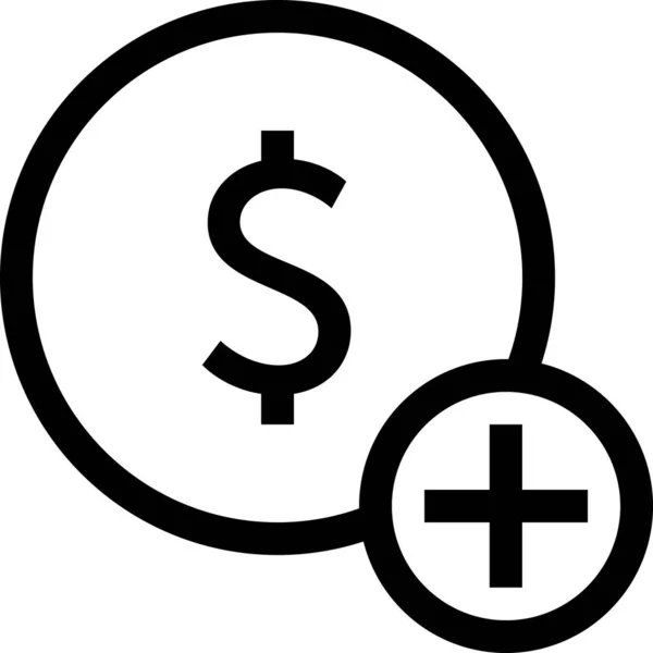 Vector Illustratie Van Geld Teken Bedrijf Financiën Concept — Stockvector