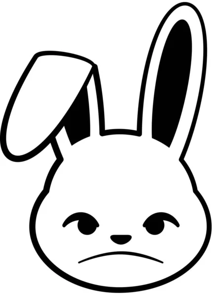 Ікона Усміхнений Кролик Векторні Ілюстрації — стоковий вектор