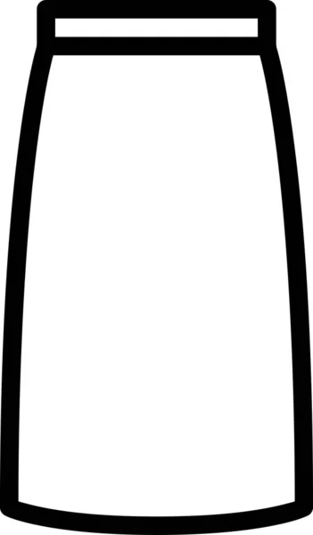 Icono Vestido Ropa Moda Vector Ilustración — Vector de stock