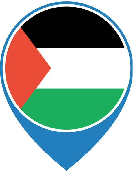 Bandiera Del Territorio Palestinese Concetto Bandiera Mondiale Sullo Sfondo — Vettoriale Stock