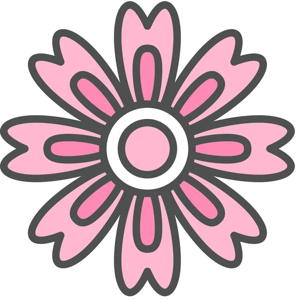 Vector Ilustración Flores Margarita Ornamento Flor Flora Arte — Vector de stock