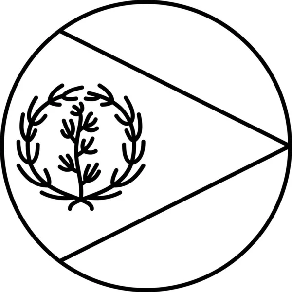 Σημαία Ερυθραίας Επίπεδη Εικόνα Διανυσματική Απεικόνιση — Διανυσματικό Αρχείο