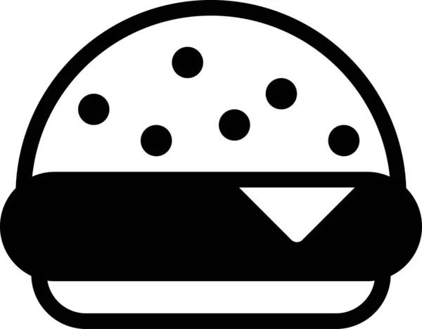 Hamburguesa Aislada Sobre Fondo Blanco Ilustración Vectorial — Vector de stock