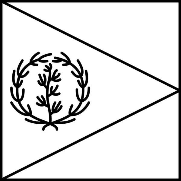 Flagge Eritreas Flaches Symbol Vektorillustration — Stockvektor