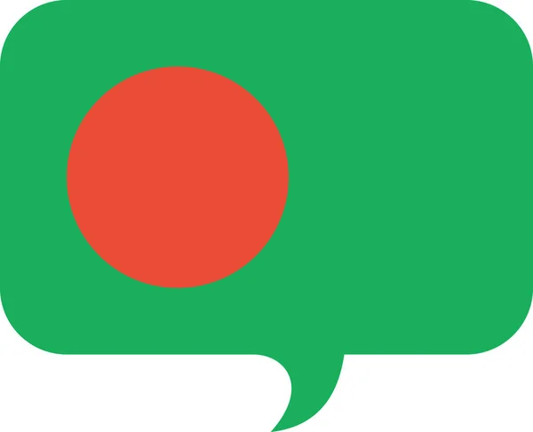 Флаг Бангладеш Плоская Икона Векторная Иллюстрация — стоковый вектор