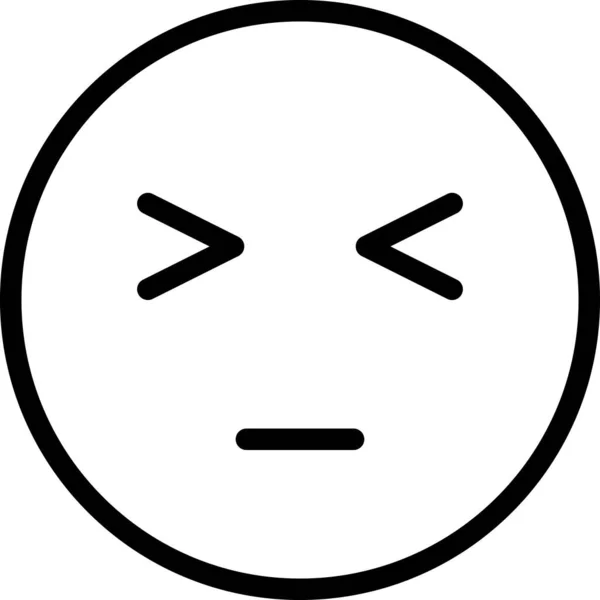 Expressie Gezicht Emoticon Vector Dof Gezicht Avatar Sticker Noot — Stockvector