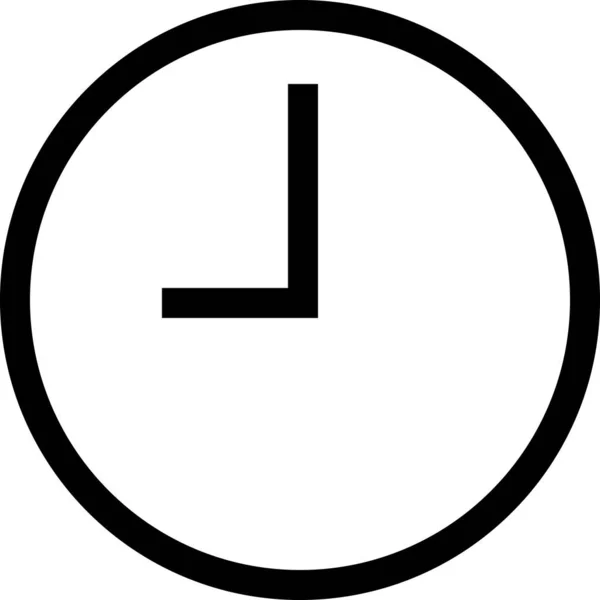 Іконка Часу Ізольована Білому Тлі Векторні Ілюстрації — стоковий вектор