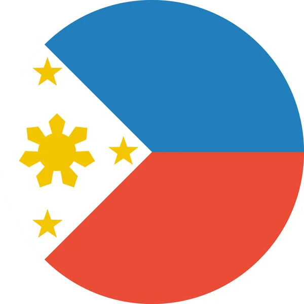 Flagge Der Philippinen Vektor Illustration — Stockvektor