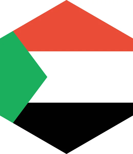 Sudan Odizolowany Białym Tle Ilustracja Wektora — Wektor stockowy