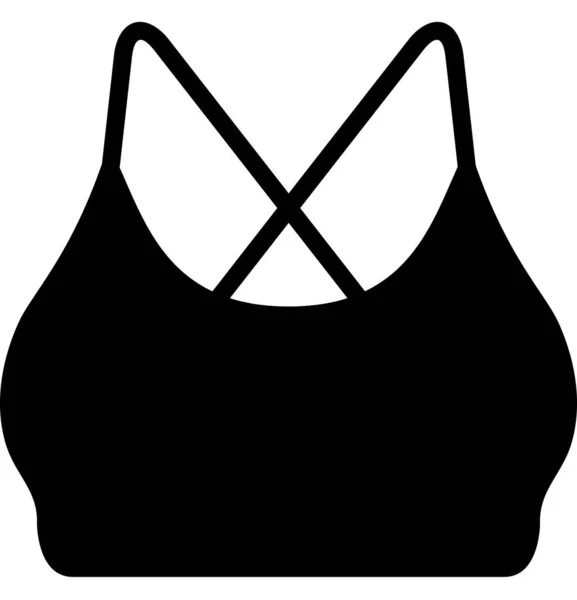 胸罩图标 服装时尚矢量插图 — 图库矢量图片