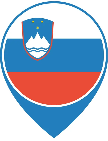 Térkép Slovenia Flat Icon Vector Illustration — Stock Vector