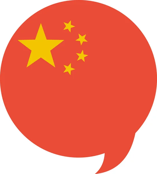 Bandeira China Ilustração Vetorial — Vetor de Stock