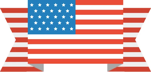 Bandera Estados Unidos América Vector Ilustración — Vector de stock