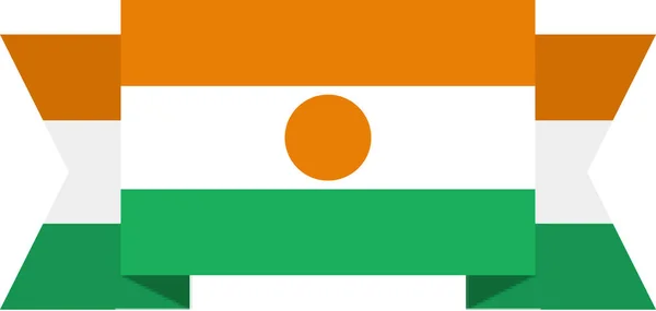 Drapeau Niger Illustration Vectorielle Drapeau Mondial — Image vectorielle