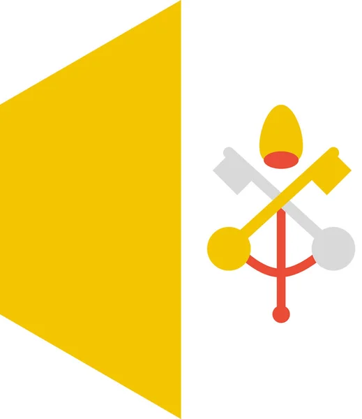 Державний Прапор Ватикану — стоковий вектор