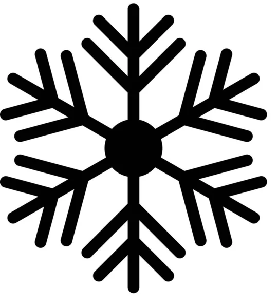 Copy Space Vector Picture Christmas Snowflake — Stock Vector
