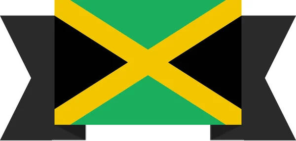 Флаг Ямайки Концепция Мирового Флага — стоковый вектор