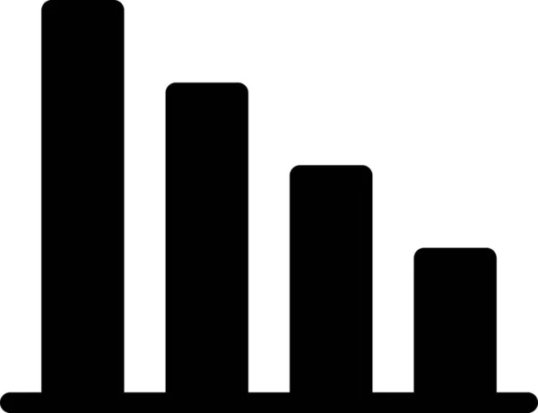 Företag Diagram Ikon Analytics Koncept Minimalistisk Vektor Illustration — Stock vektor