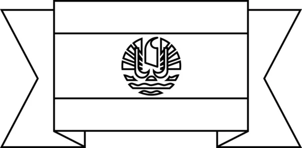 法属波利尼西亚国旗 — 图库矢量图片